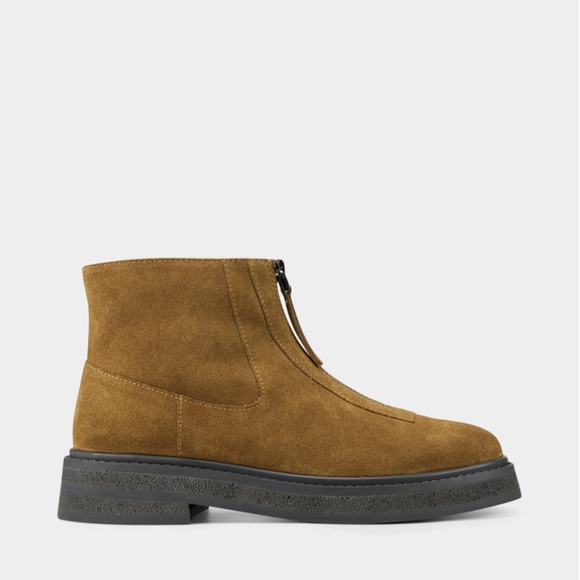 Aerosoles Vale Brown Suede Slip On Boot With Center Zip (NWT) - Picture 3 of 13